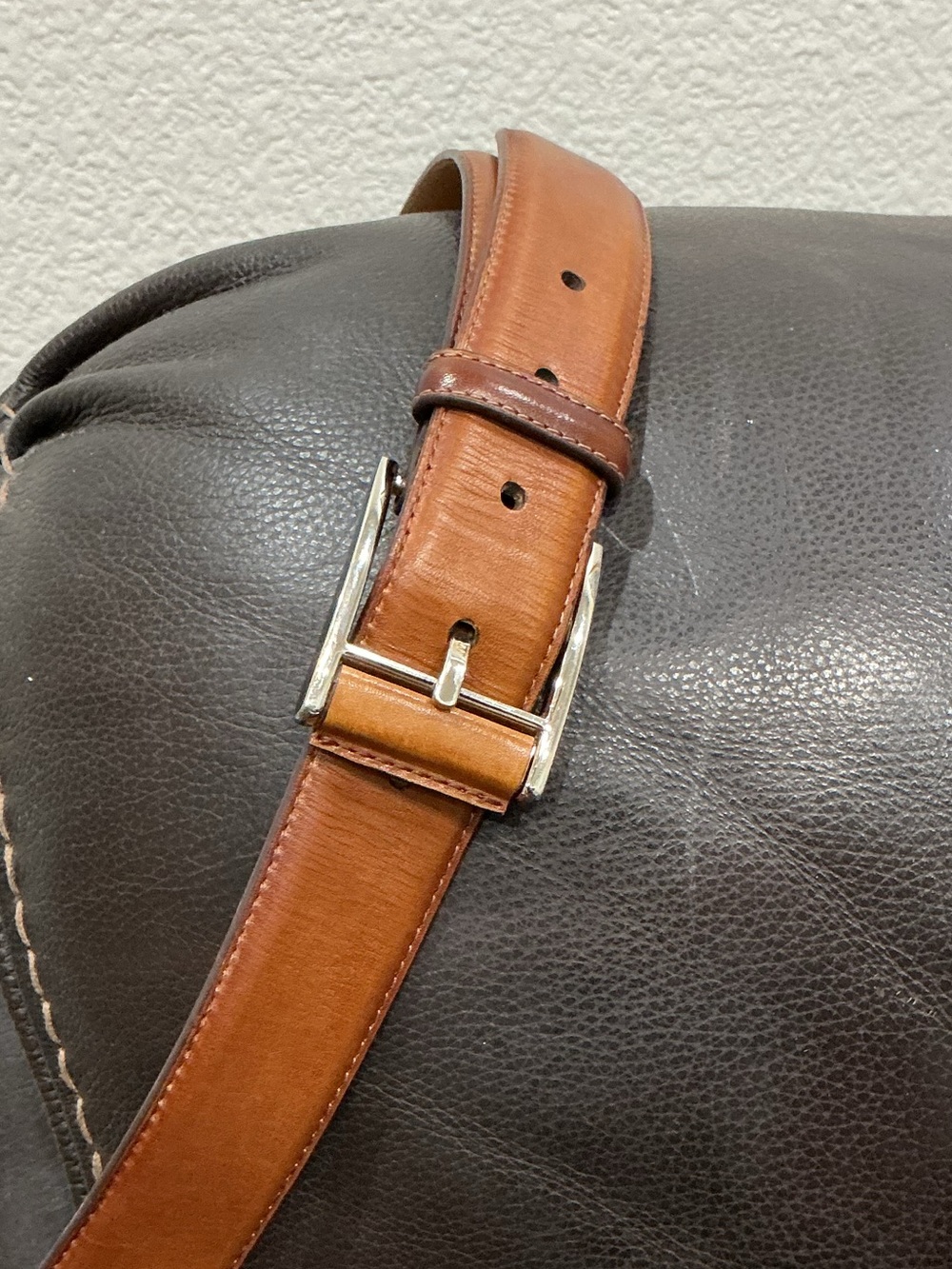 Magnanni Cognac Brown Leather Belt